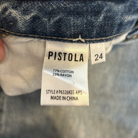 PISTOLA Cassie Super High Rise Straight Jean size 24" - Picture 12 of 15